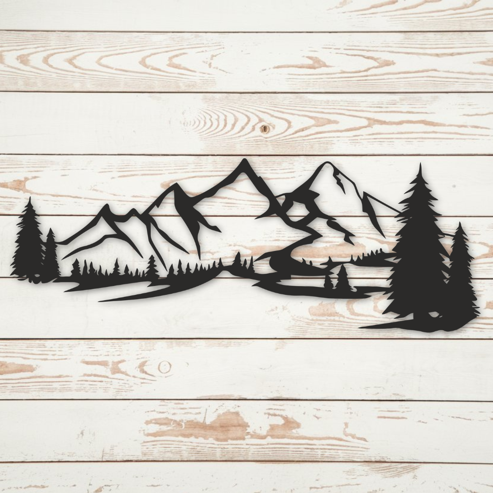 Mountains - Metal Wall Art
