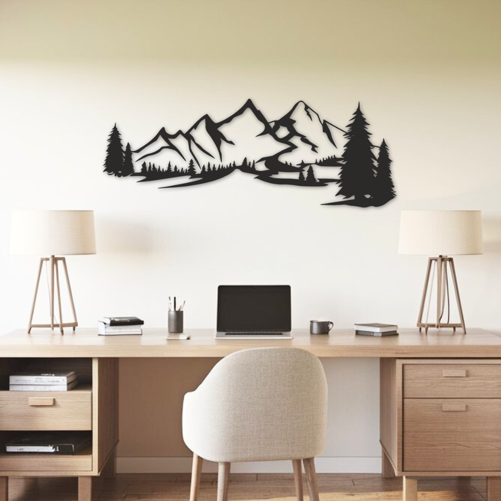 Mountains - Metal Wall Art