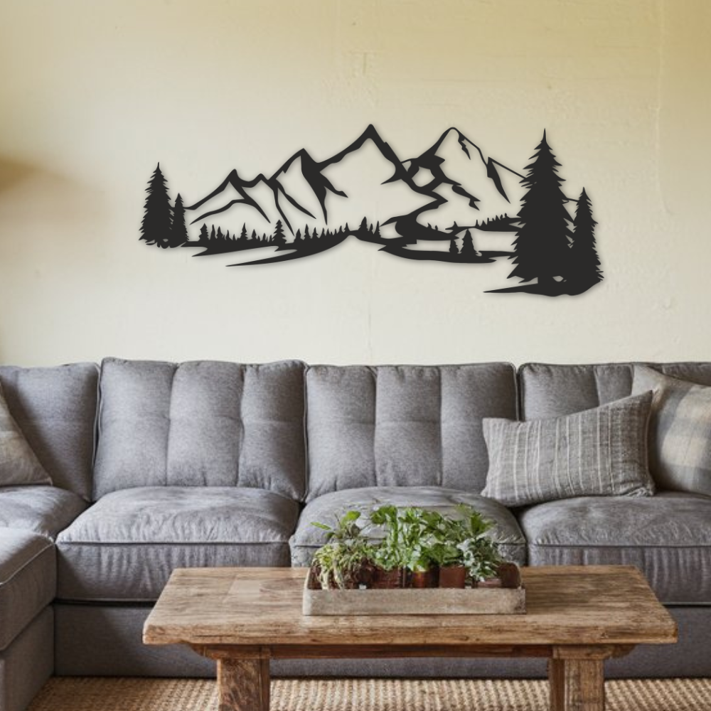 Mountains - Metal Wall Art