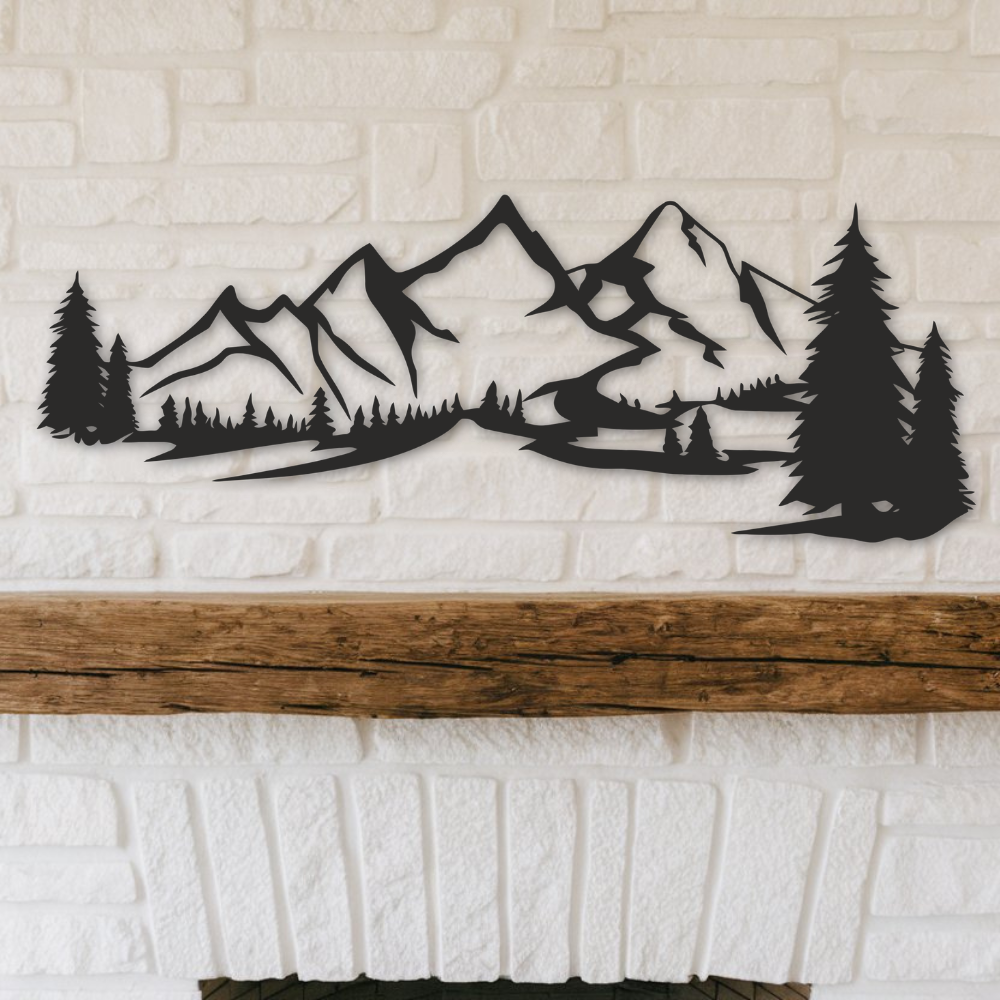 Mountains - Metal Wall Art