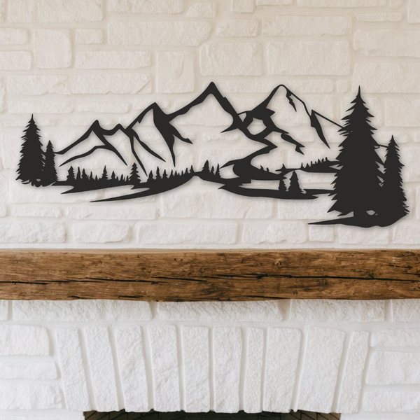 Mountains - Metal Wall Art