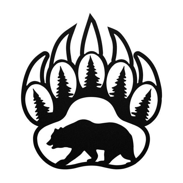Bear - Metal Wall Art.