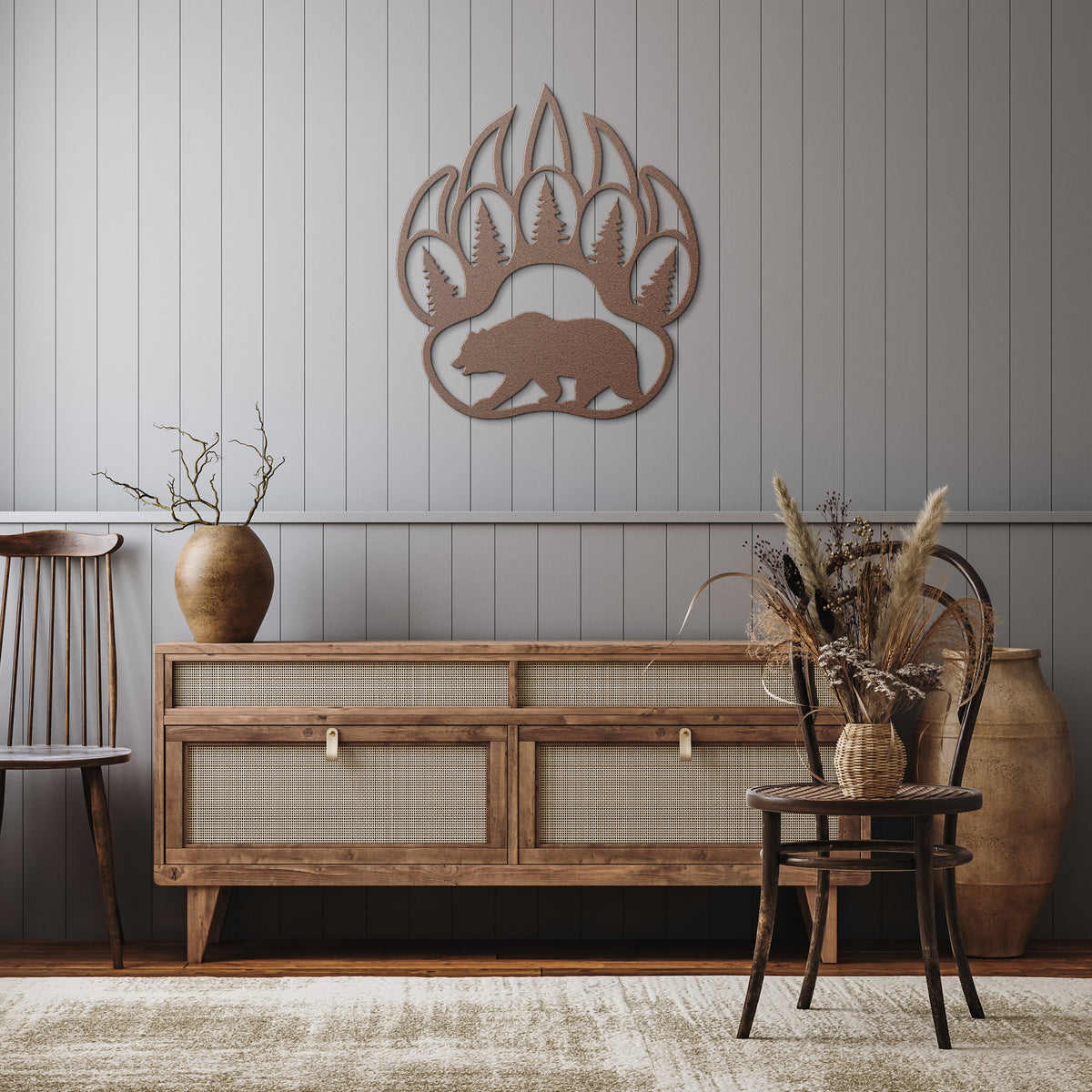 Bear - Metal Wall Art.