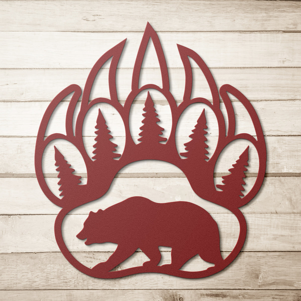 Bear - Metal Wall Art.
