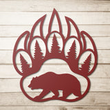 Bear - Metal Wall Art.
