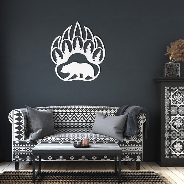 Bear - Metal Wall Art.
