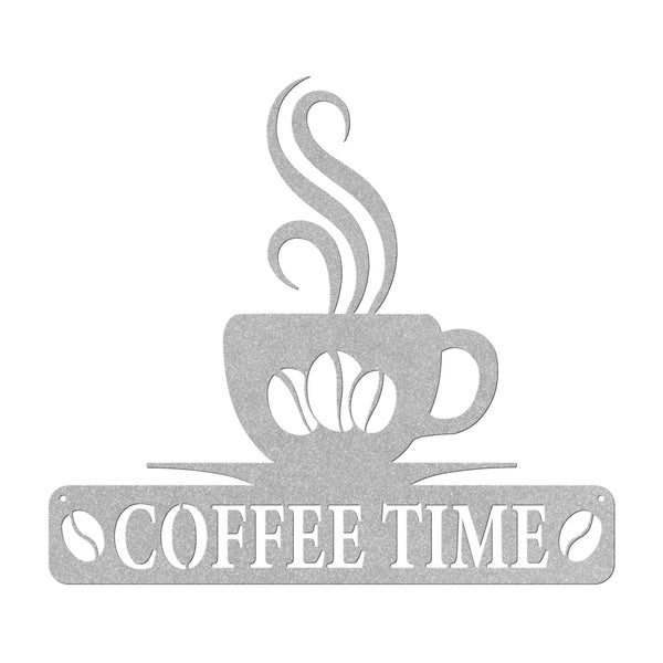 Coffee Time - Metal Wall Art.