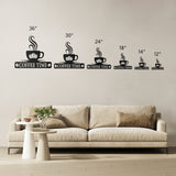 Coffee Time - Metal Wall Art.