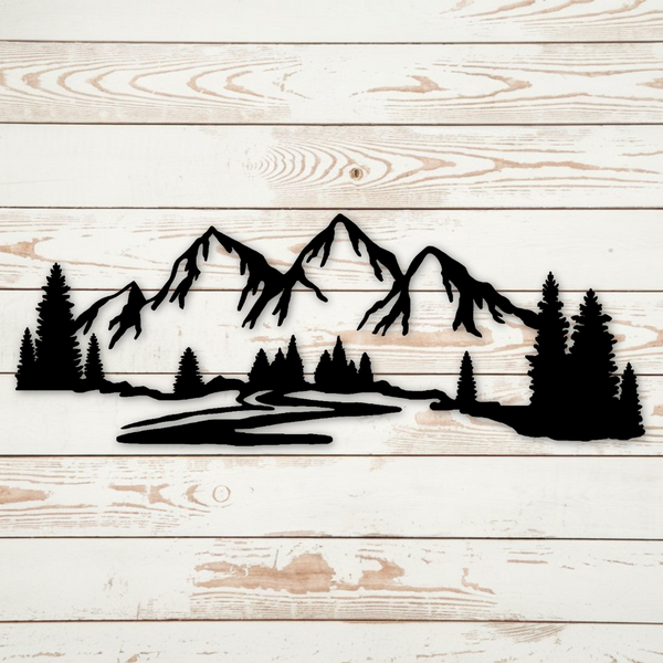 Mountains - Metal Wall Art