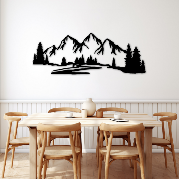 Mountains - Metal Wall Art