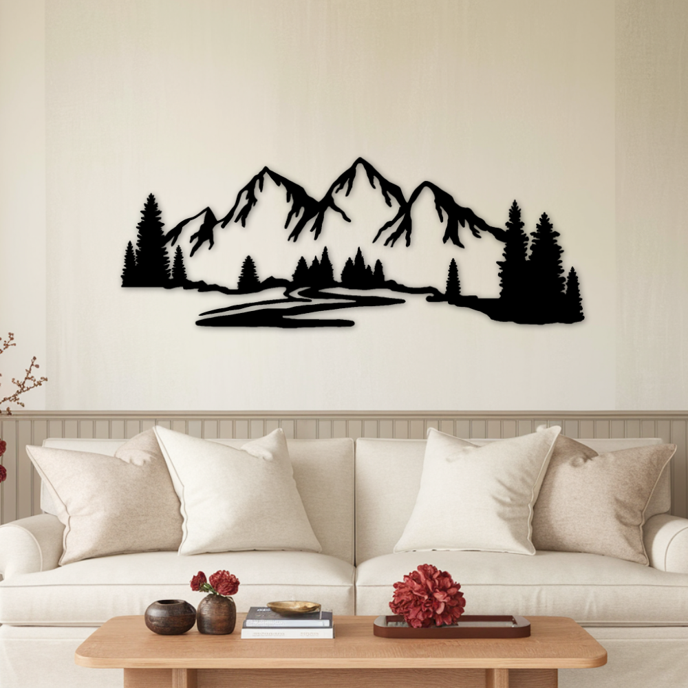 Mountains - Metal Wall Art