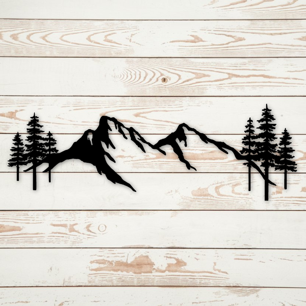 Mountains - Metal Art