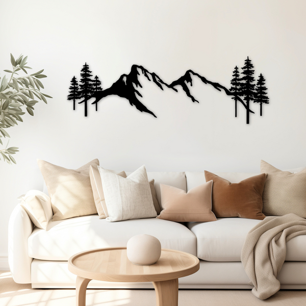Mountains - Metal Art