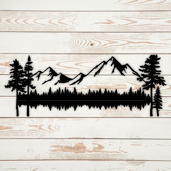 Mountains - Metal Art