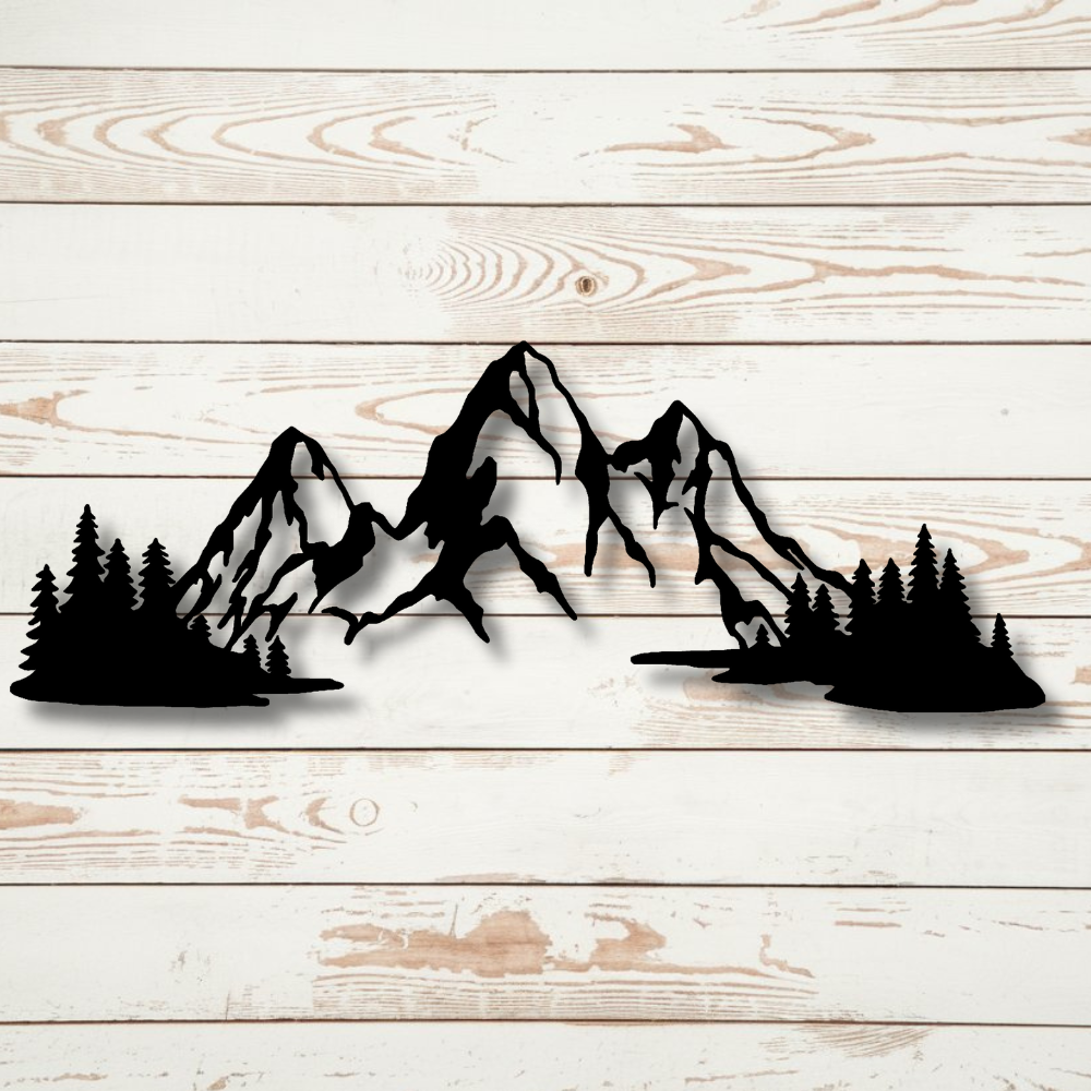 Mountains - Metal Art