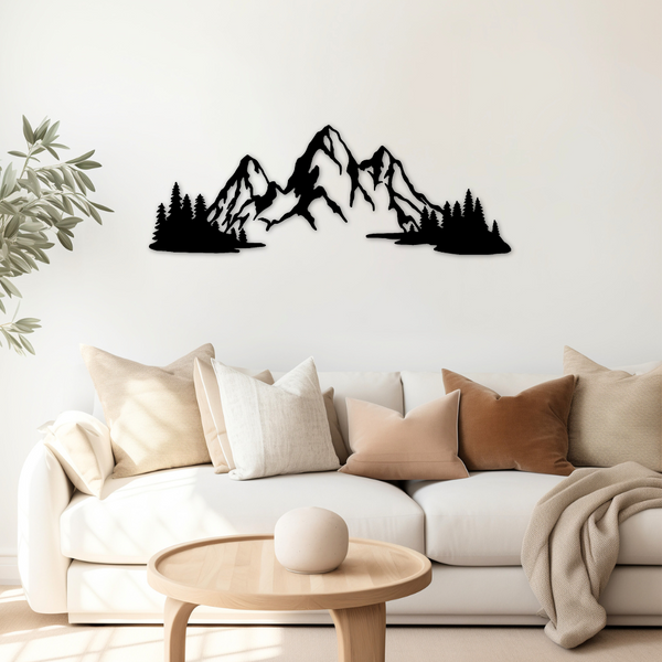 Mountains - Metal Art