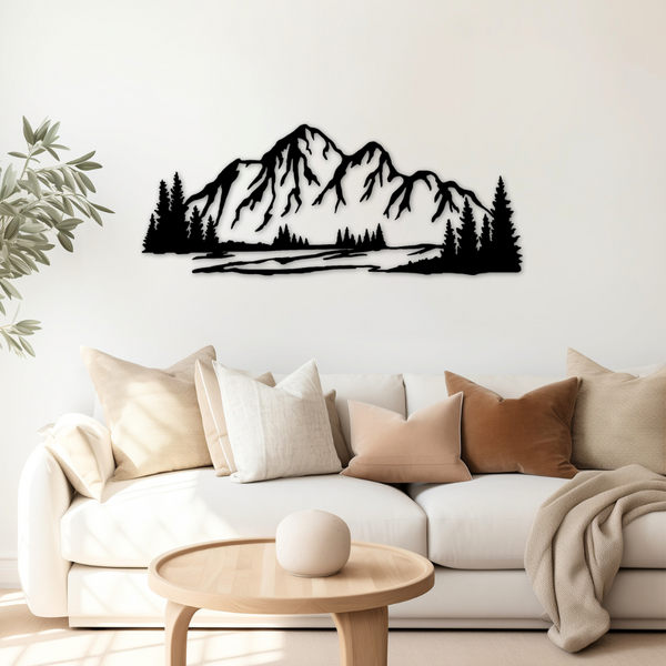 Mountains - Metal Art