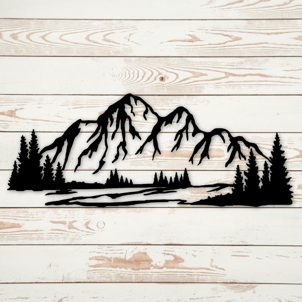 Mountains - Metal Art