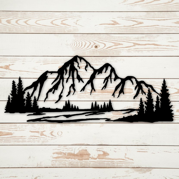 Mountains - Metal Art