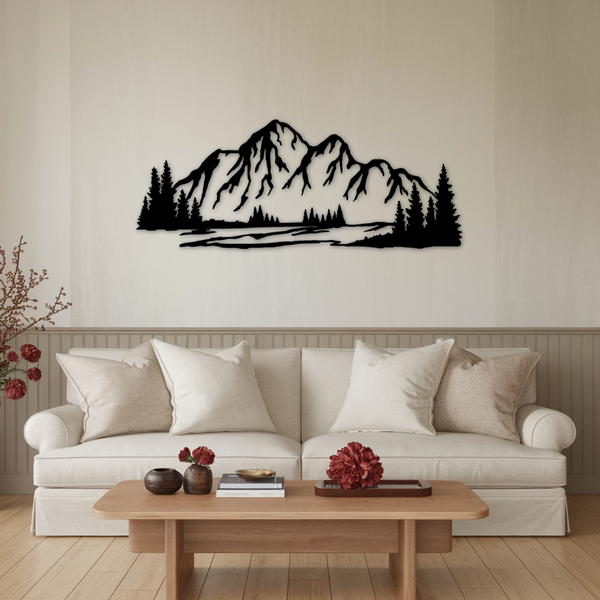 Mountains - Metal Art