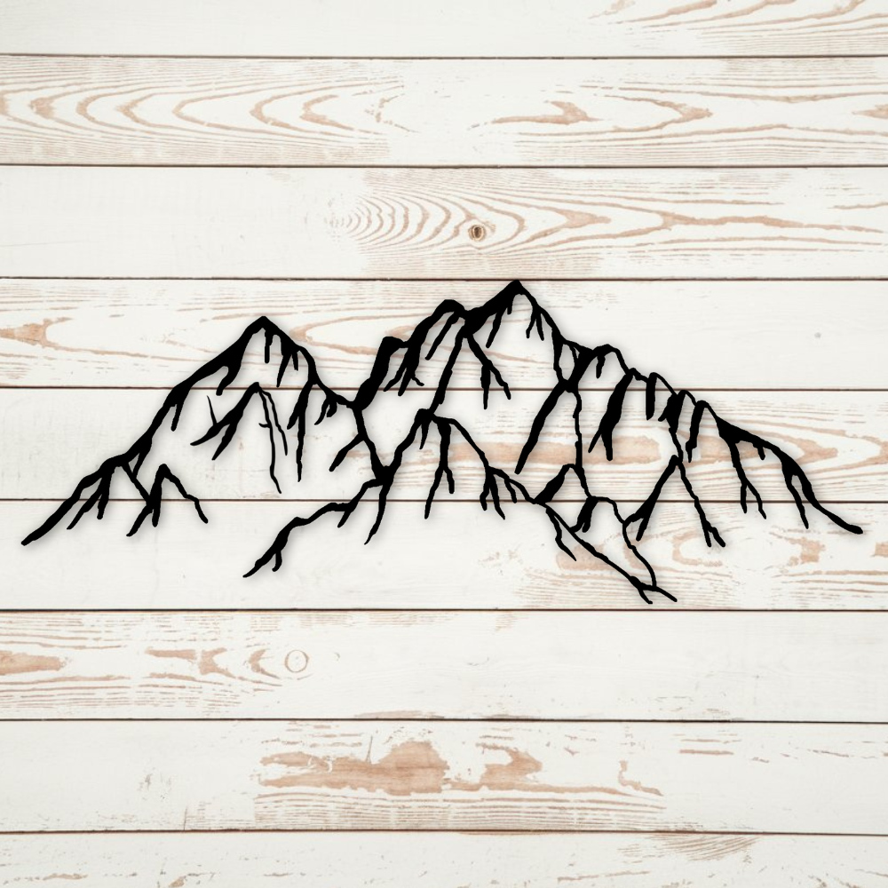 Mountains - Metal Art
