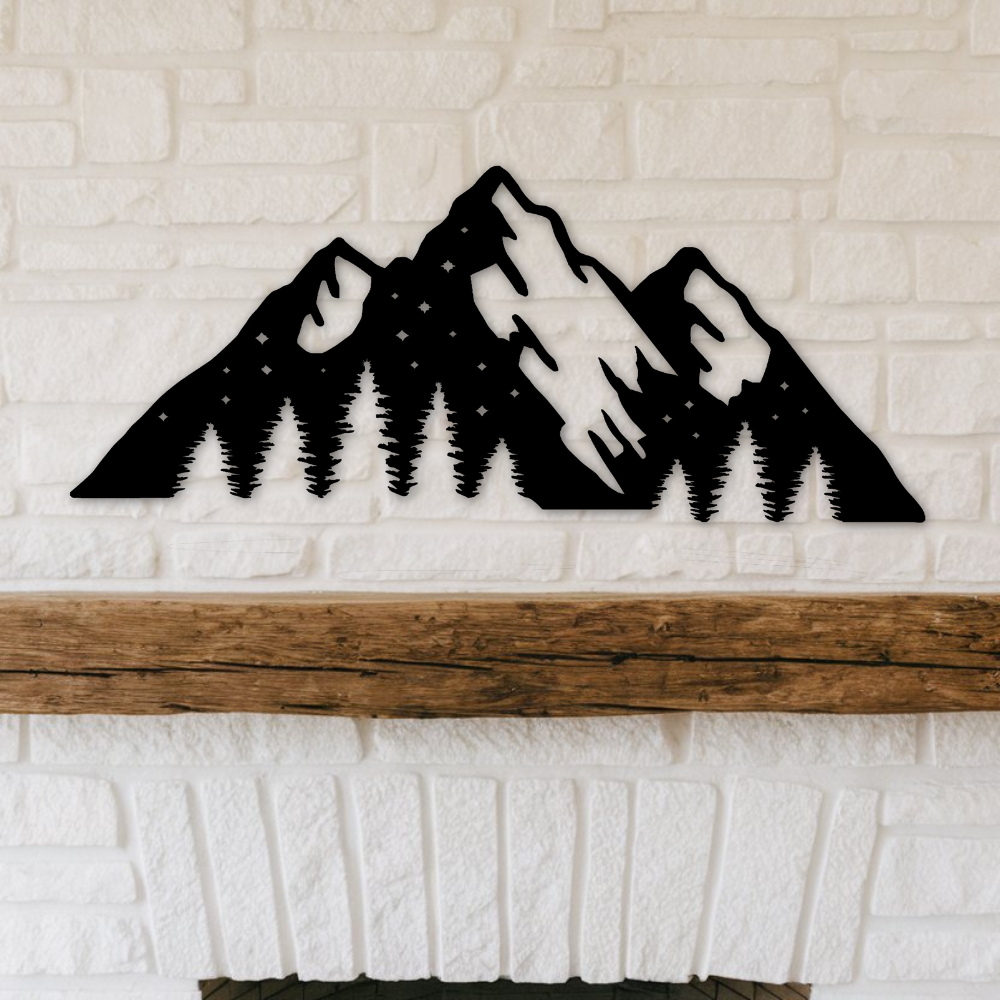 Mountains - Metal Art