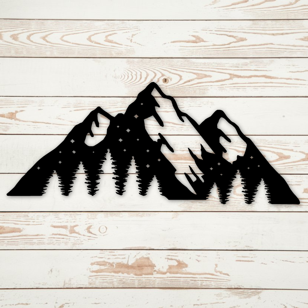 Mountains - Metal Art