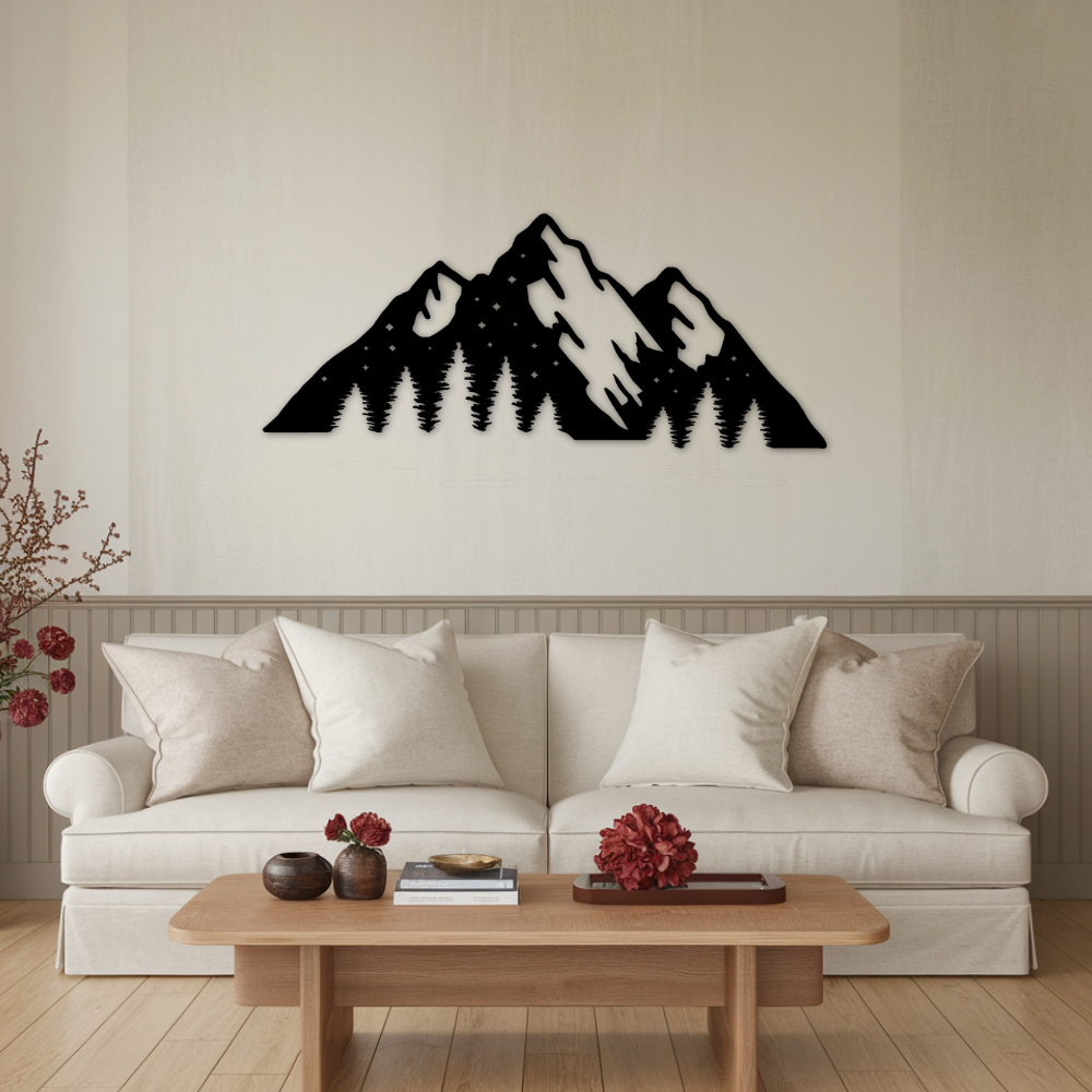 Mountains - Metal Art