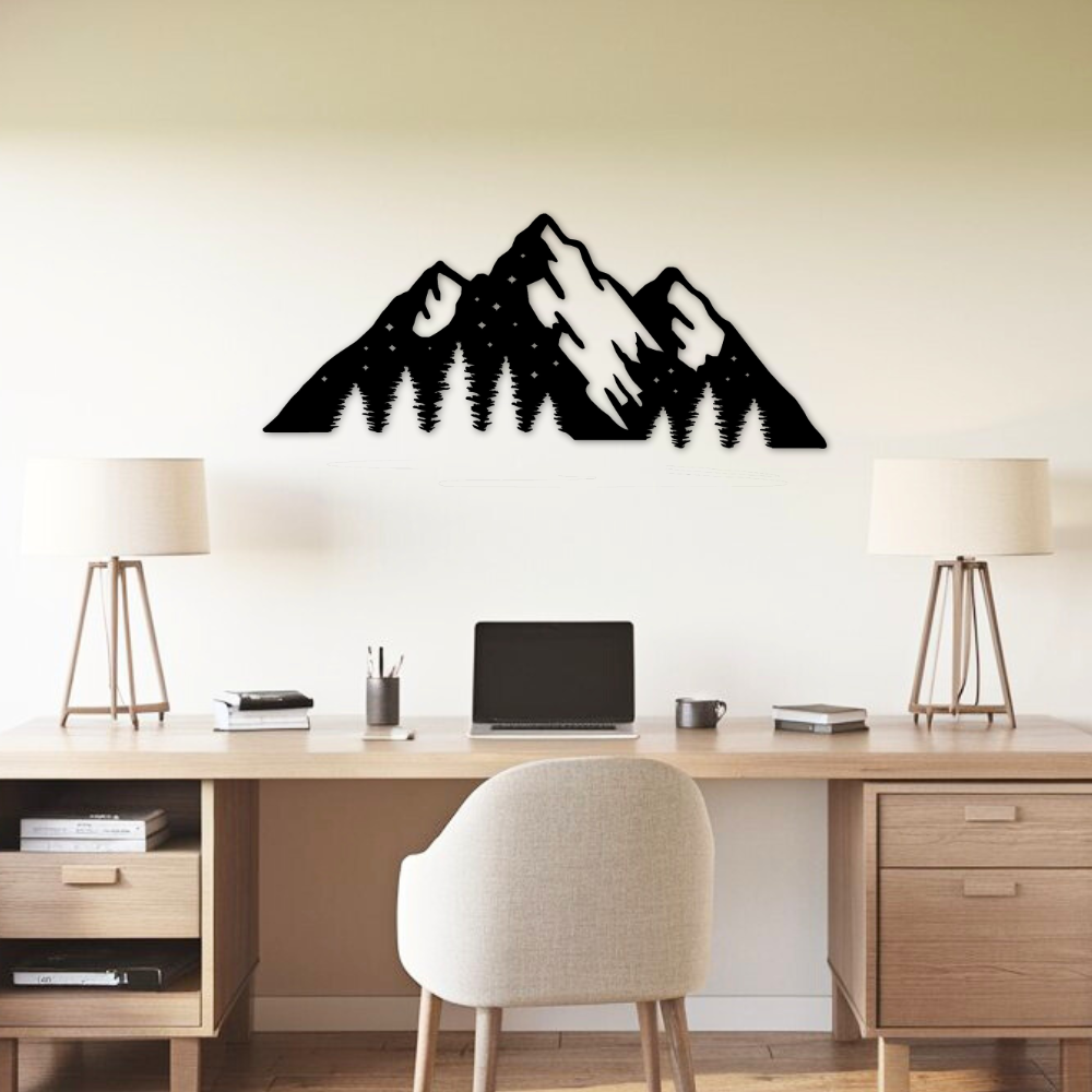Mountains - Metal Art