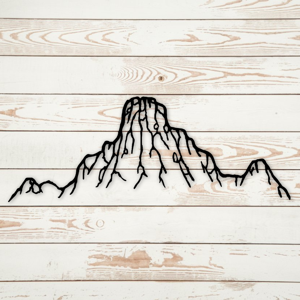 Mountains - Metal Art