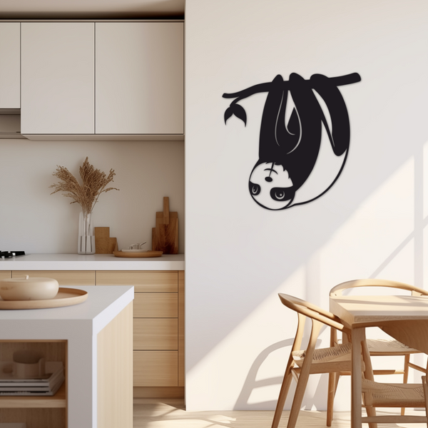 Happy Sloth - Metal Wall Art