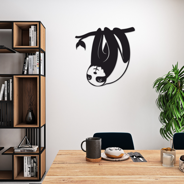 Happy Sloth - Metal Wall Art