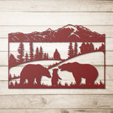 Bear Family - Metal Wall Art - Yucca Metal Art