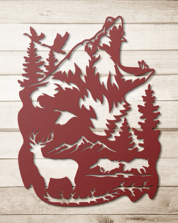 Bear - Metal Wall Art - Yucca Metal Art