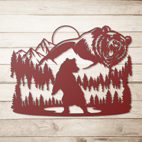 Bear - Metal Wall Art - Yucca Metal Art