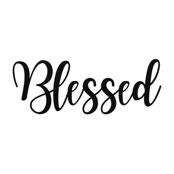 Blessed - Metal Wall Art Words - Yucca Metal Art