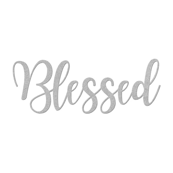 Blessed - Metal Wall Art Words - Yucca Metal Art