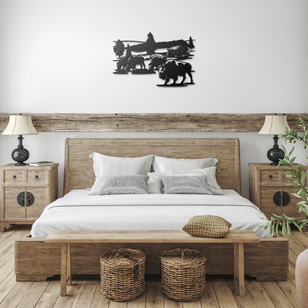 Buffalo - Metal Wall Art - Yucca Metal Art