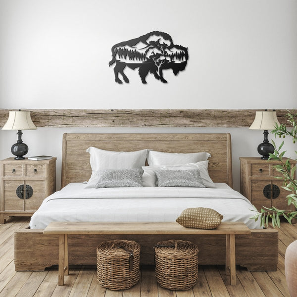 Buffalo - Metal Wall Art - Yucca Metal Art