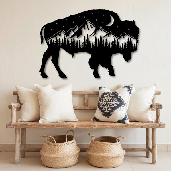 Buffalo - Metal Wall Art - Yucca Metal Art