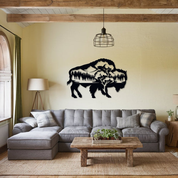 Buffalo - Metal Wall Art - Yucca Metal Art