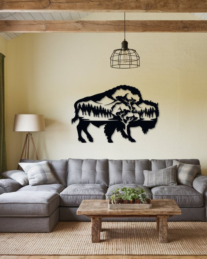 Buffalo - Metal Wall Art - Yucca Metal Art