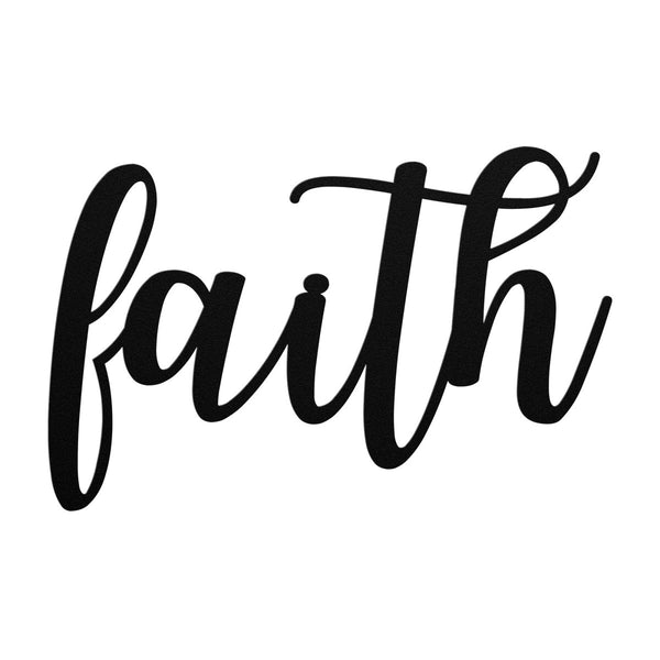 Faith - Metal Wall Art Words - Yucca Metal Art