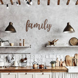 Family - Metal Wall Art Words - Yucca Metal Art