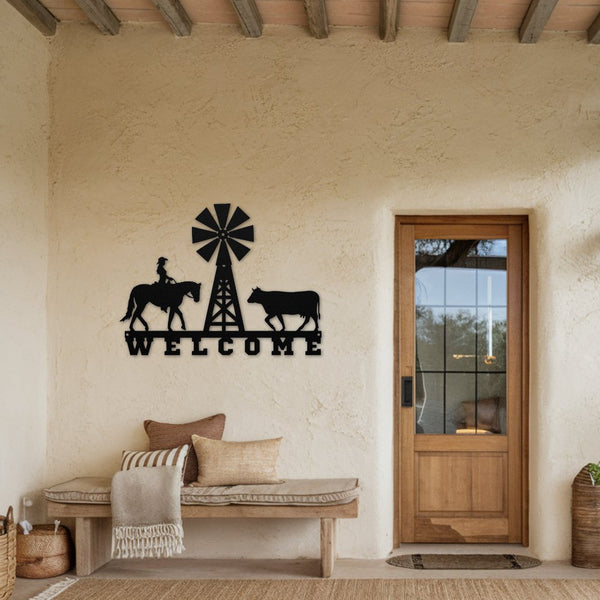 Farm Welcome - Metal Wall Art - Yucca Metal Art