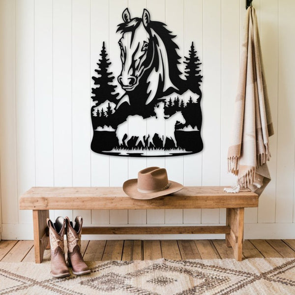 Horse - Metal Wall Art - Yucca Metal Art