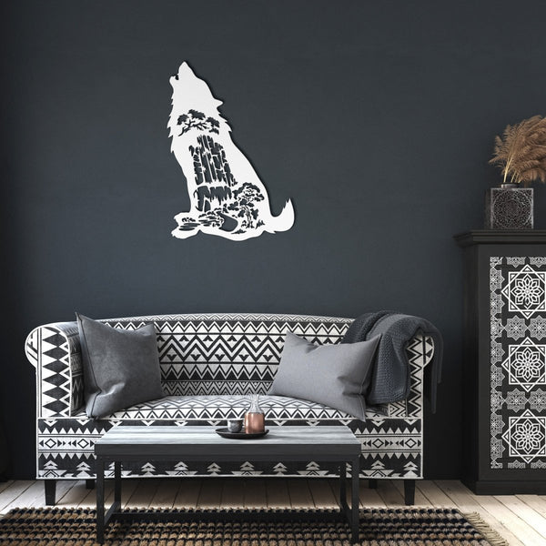 Majestic Wolf - Metal Wall Art - Yucca Metal Art