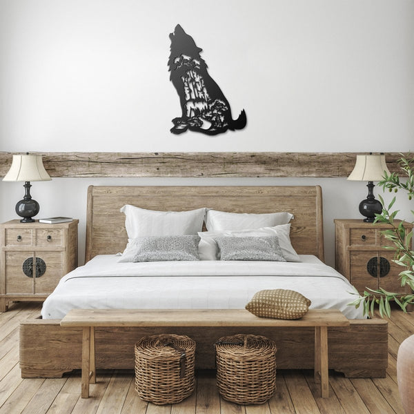 Majestic Wolf - Metal Wall Art - Yucca Metal Art