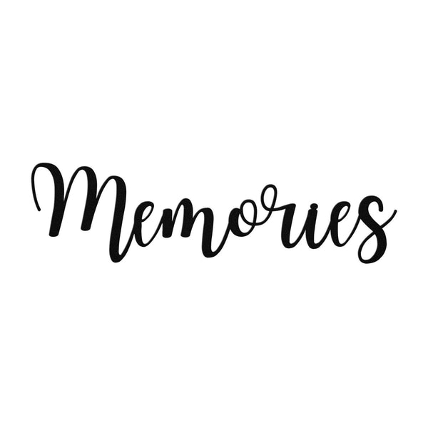 Memories - Metal Wall Art Words - Yucca Metal Art