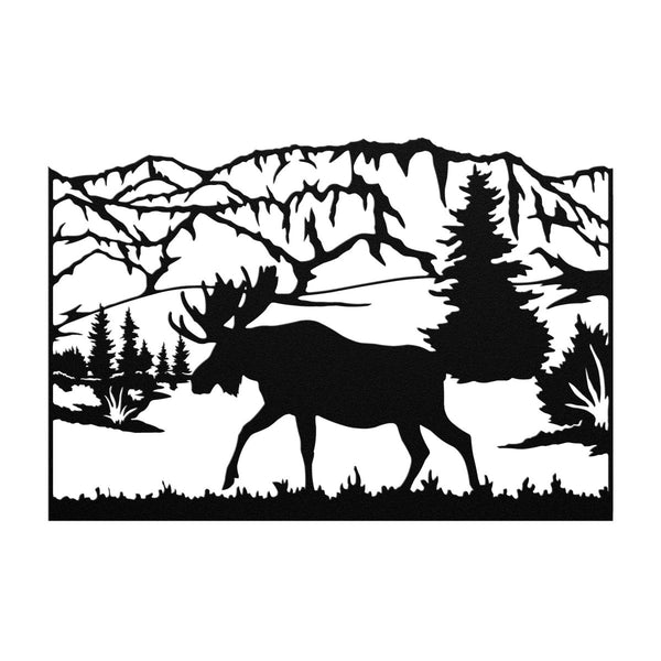 Moose - Metal Wall Art - Yucca Metal Art